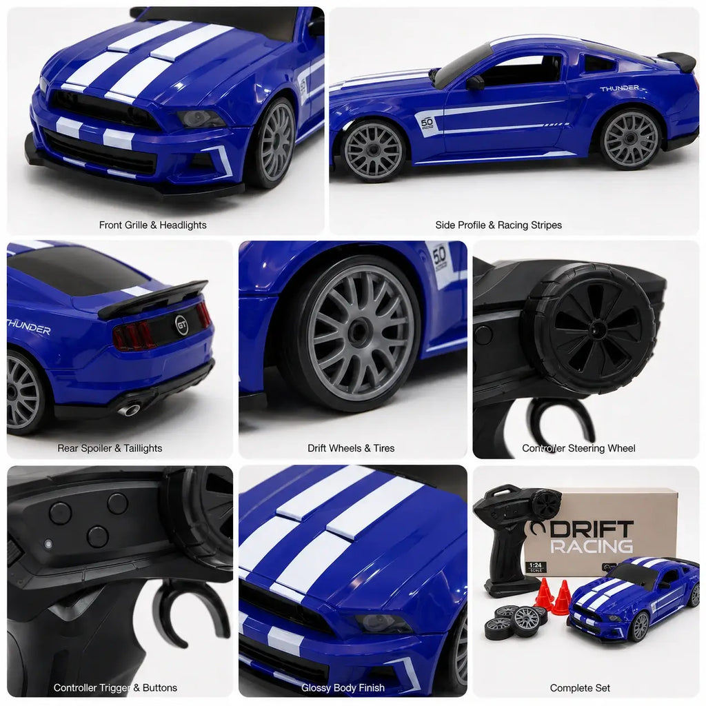 1:24 RC Ford Mustang Drift Racing Car