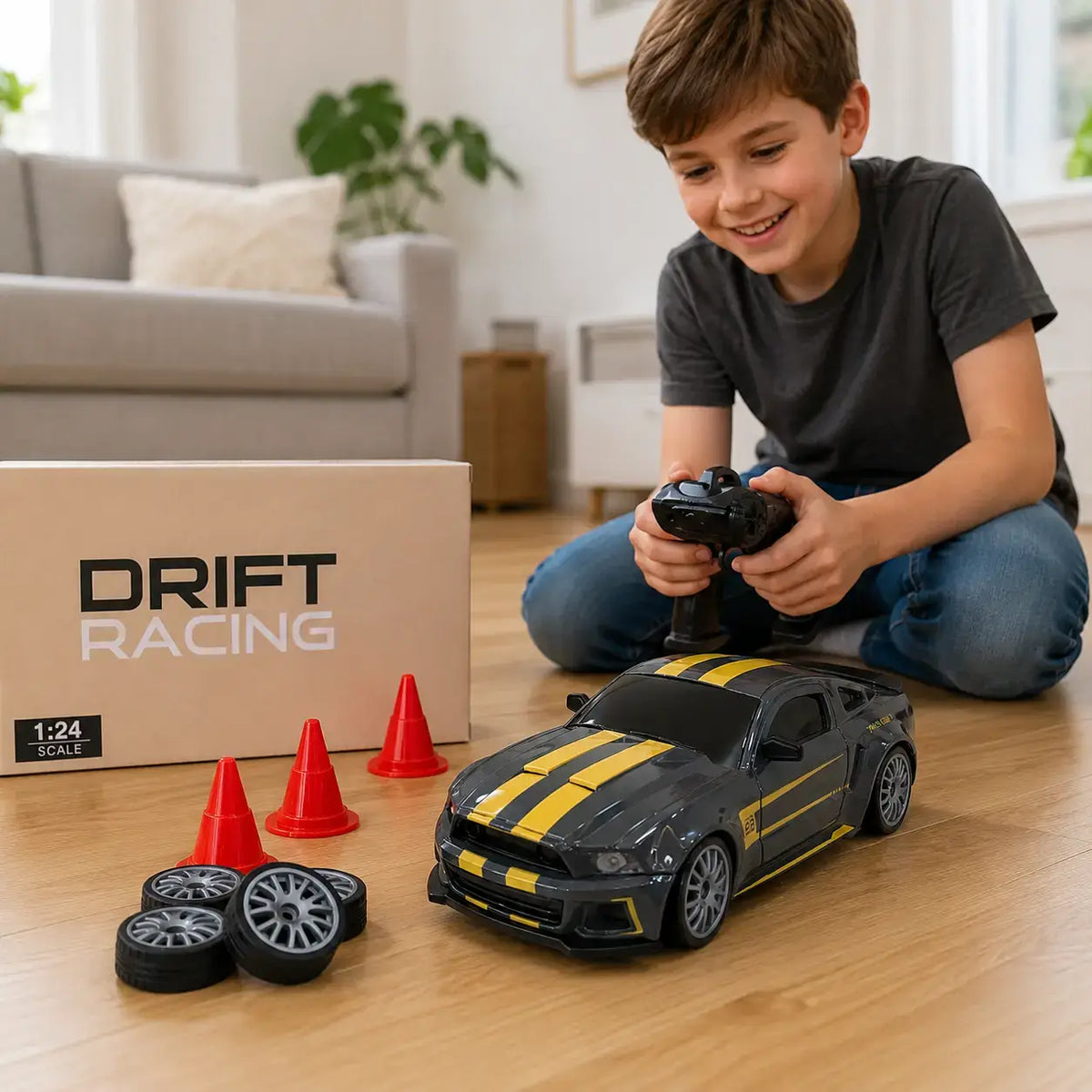 1:24 RC Ford Mustang Drift Racing Car