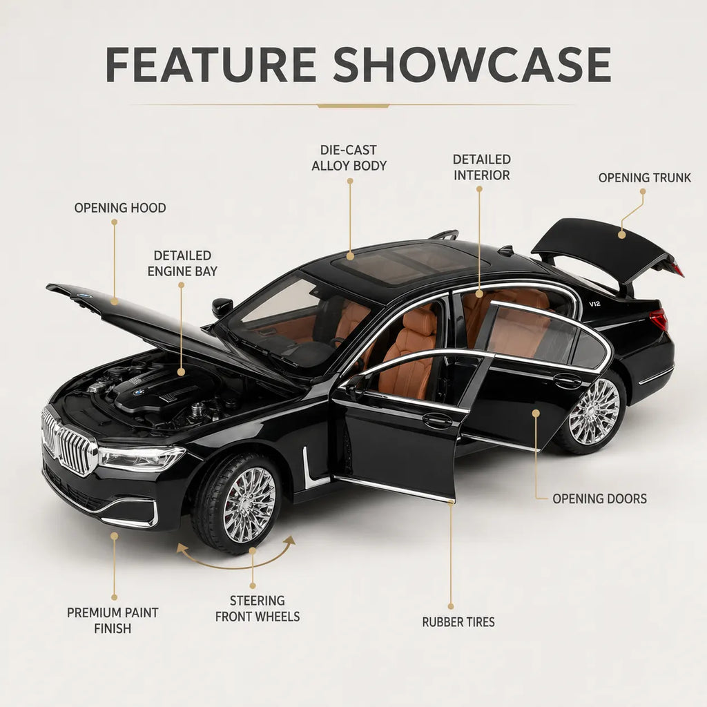 BMW 7 Series 760Li Luxury Die-Cast Model Car