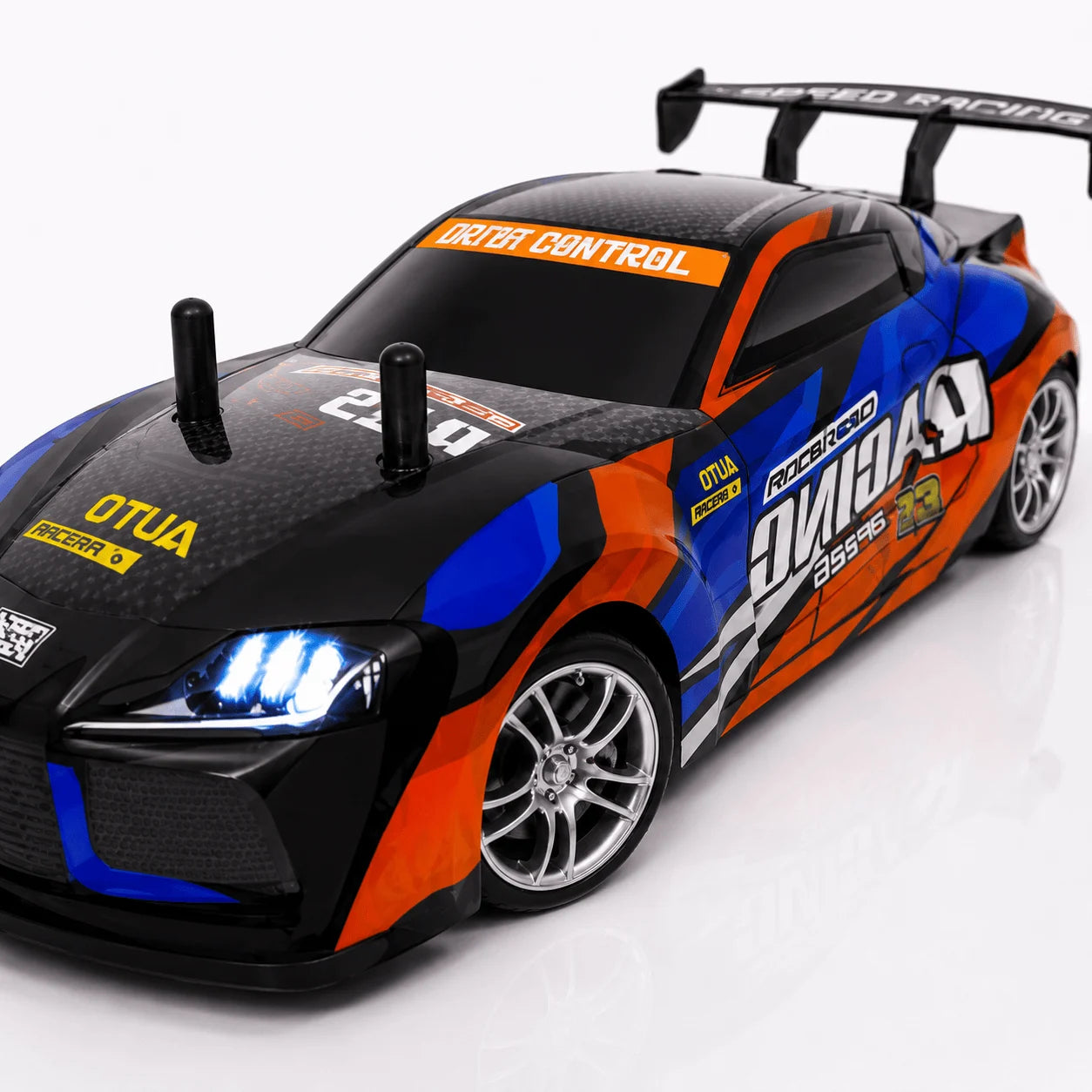 1:18 RC Drift Racing Sports Car with LED Lights & Smoke Effect
