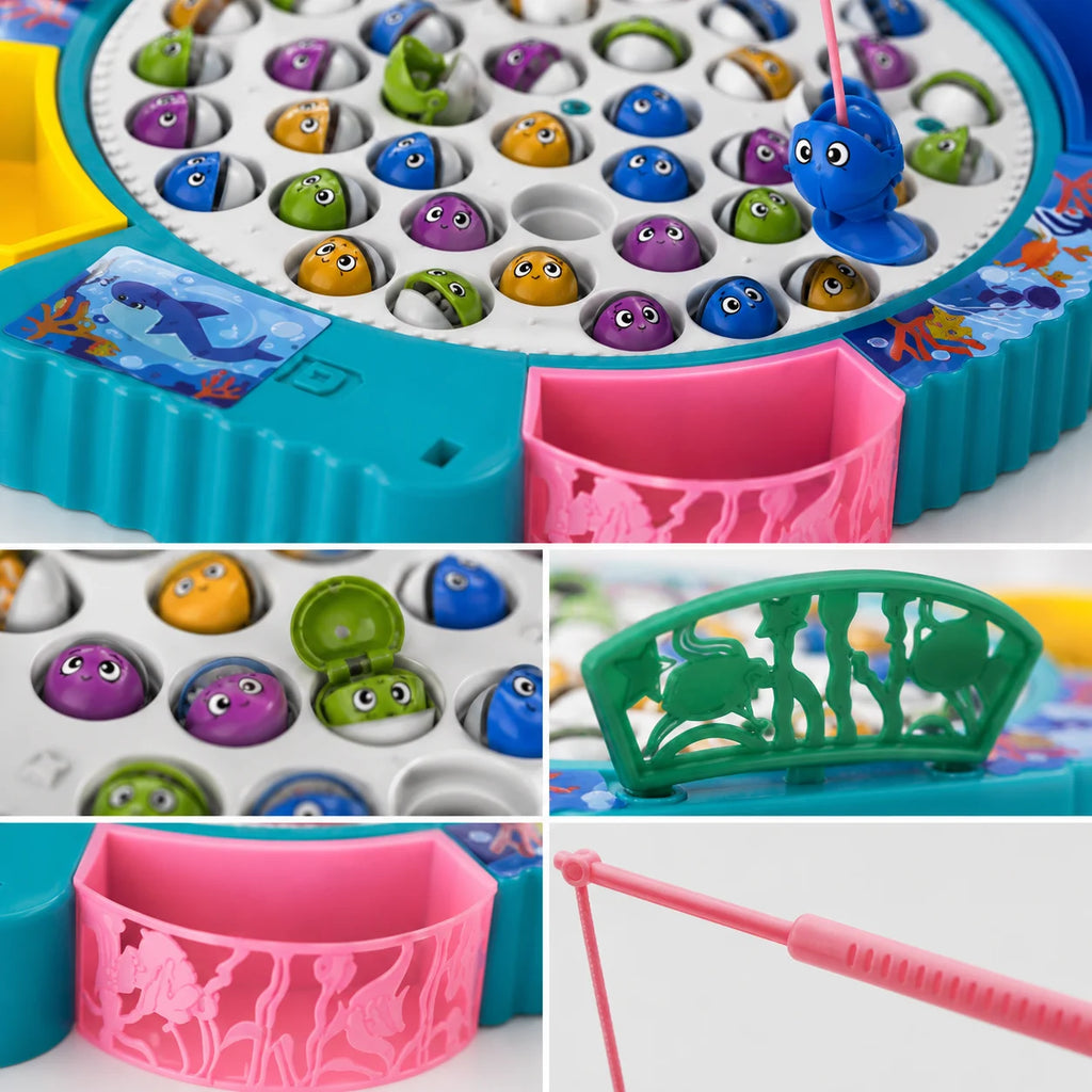 Rotating Electric Fishing Game for Kids