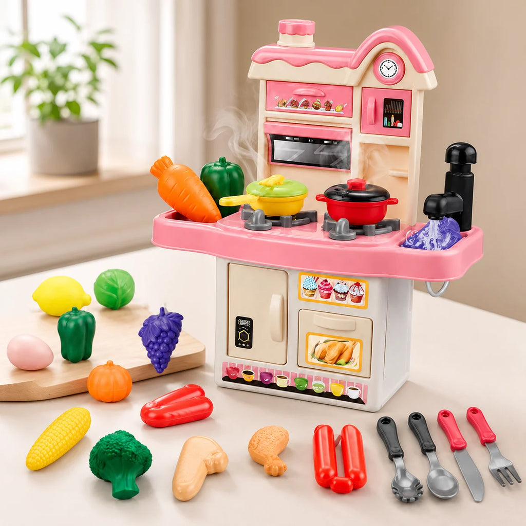 45-Piece Kitchen Set with Water Sink & Cooking Accessories