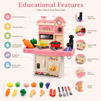 45-Piece Kitchen Set with Water Sink & Cooking Accessories