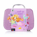 Girls Pretend Makeup Kit & Jewelry Carry Case