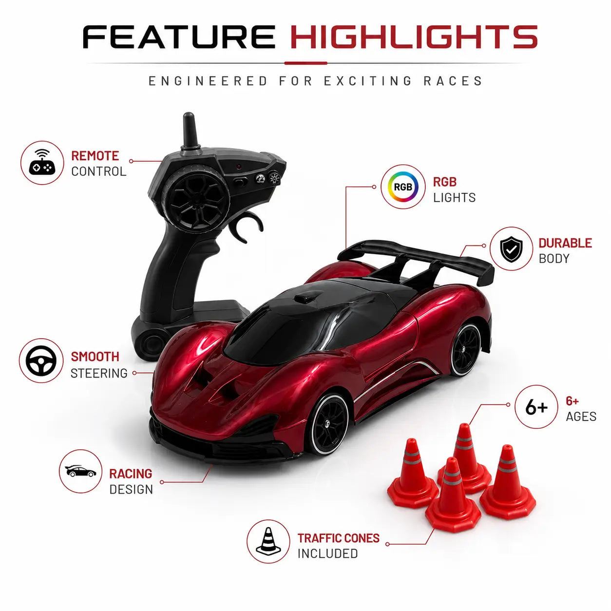 1:24 Scale RC McLaren Style Racing Car