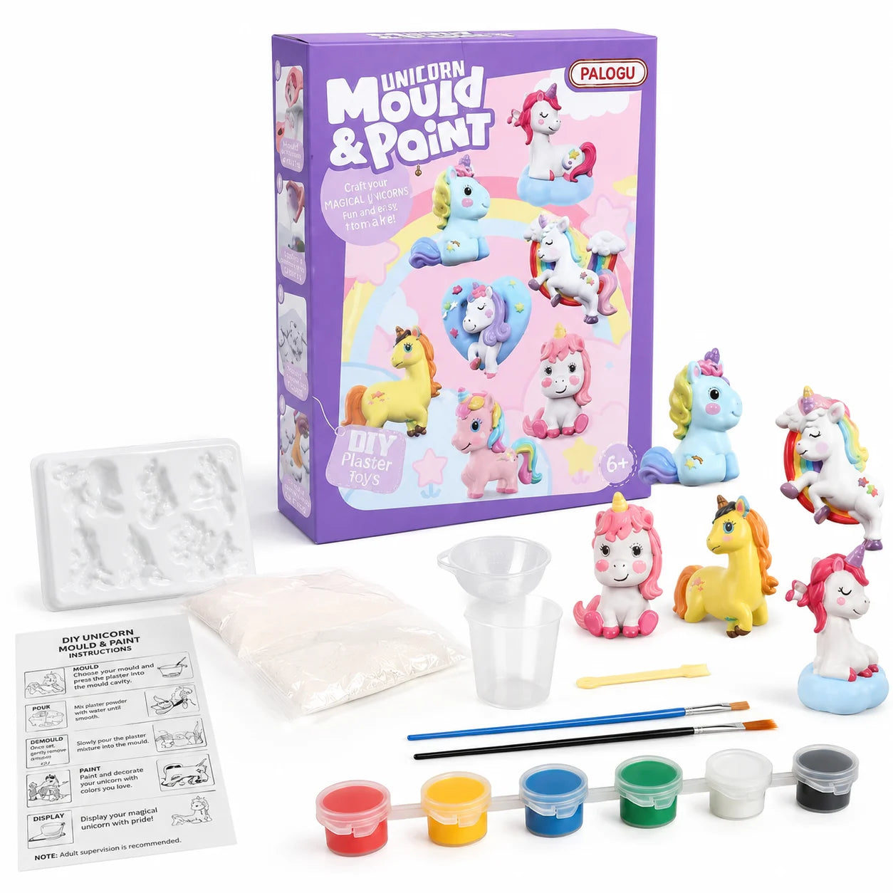 DIY Unicorn Mould & Paint Craft Kit for Children