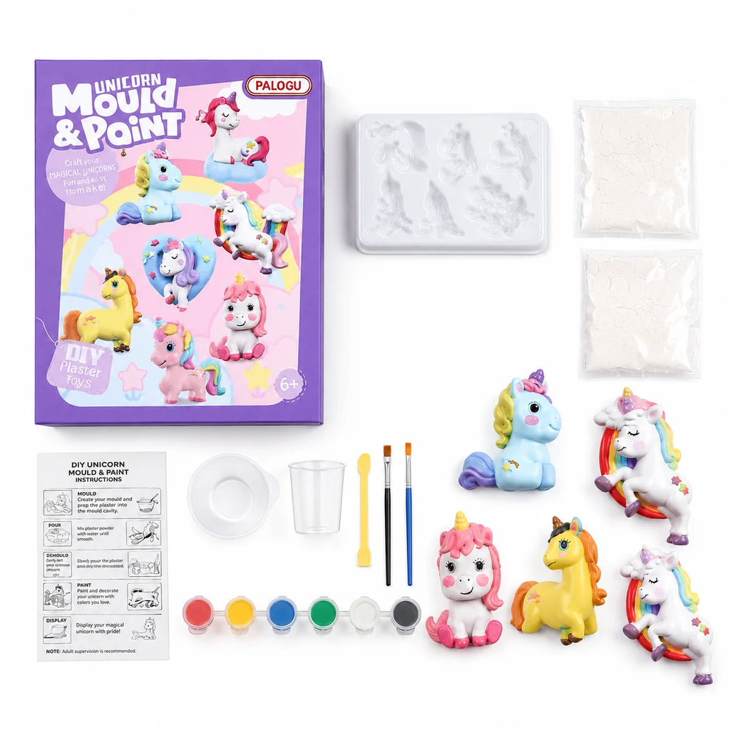 DIY Unicorn Mould & Paint Craft Kit for Children
