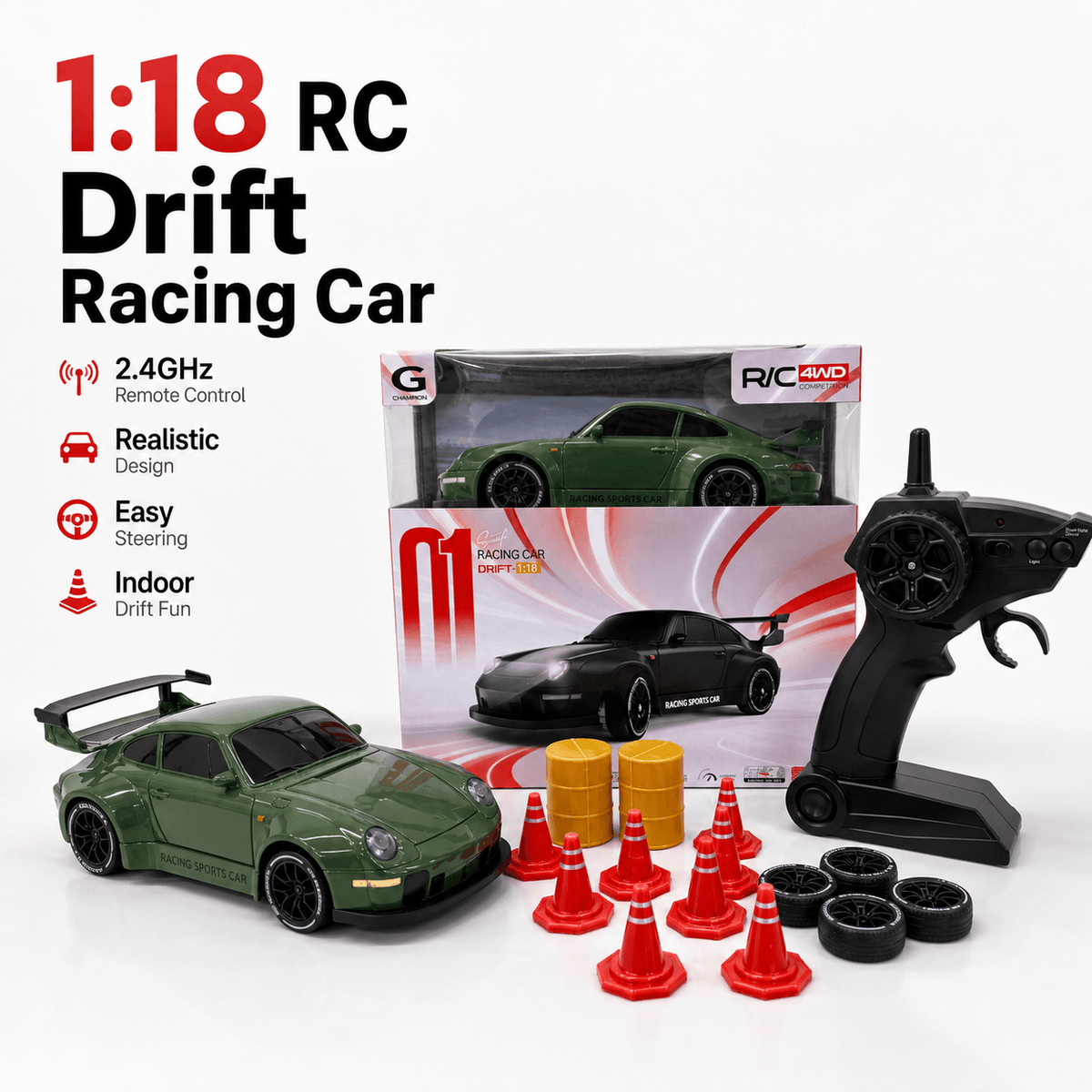 RC Mini Porsche 911 Sports Car