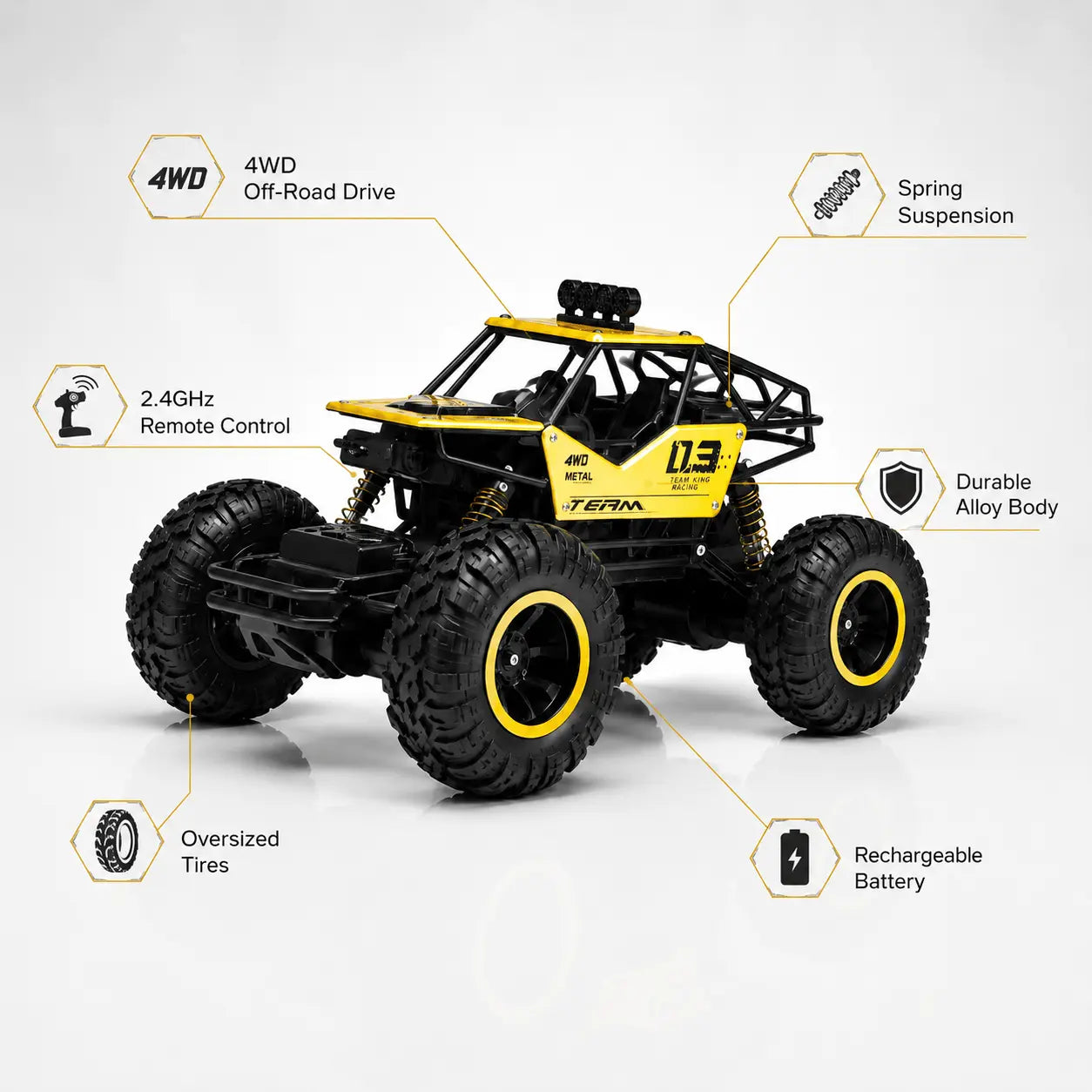 1:16 4WD Rock Crawler RC Truck