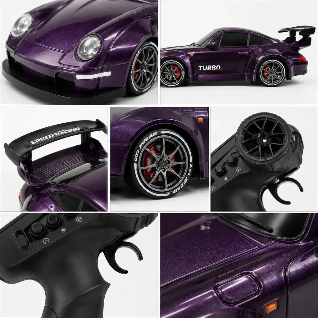 1:24 RC Porsche 911 Turbo Drift Racing Car