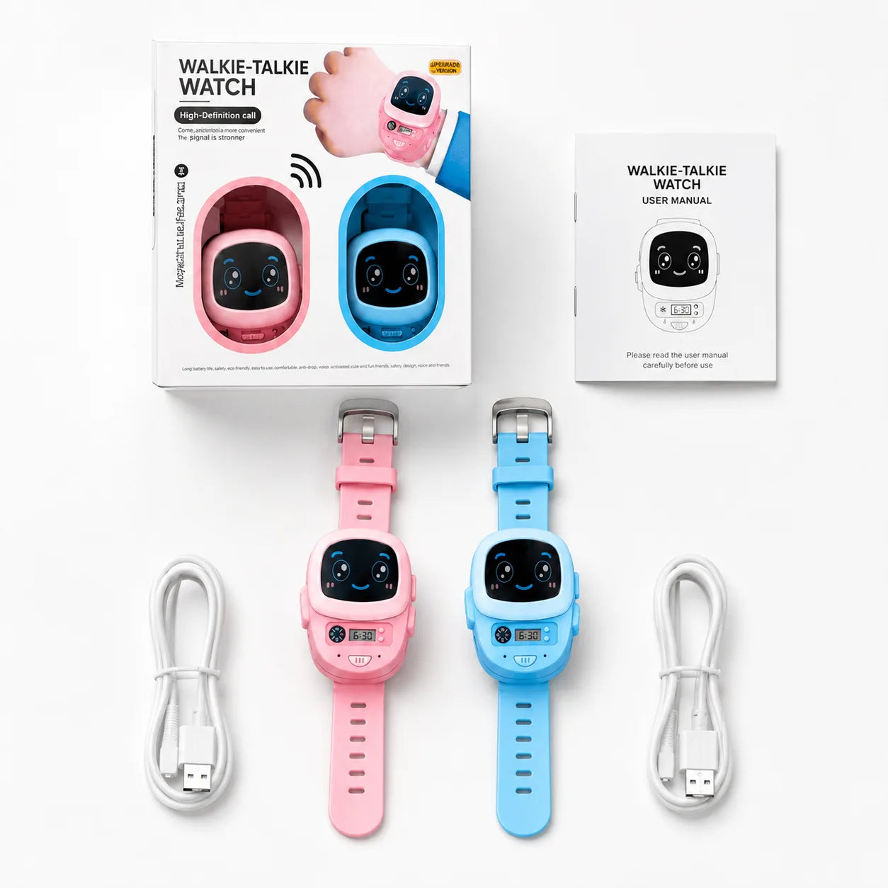 Rechargeable Walkie Talkie Watch Set