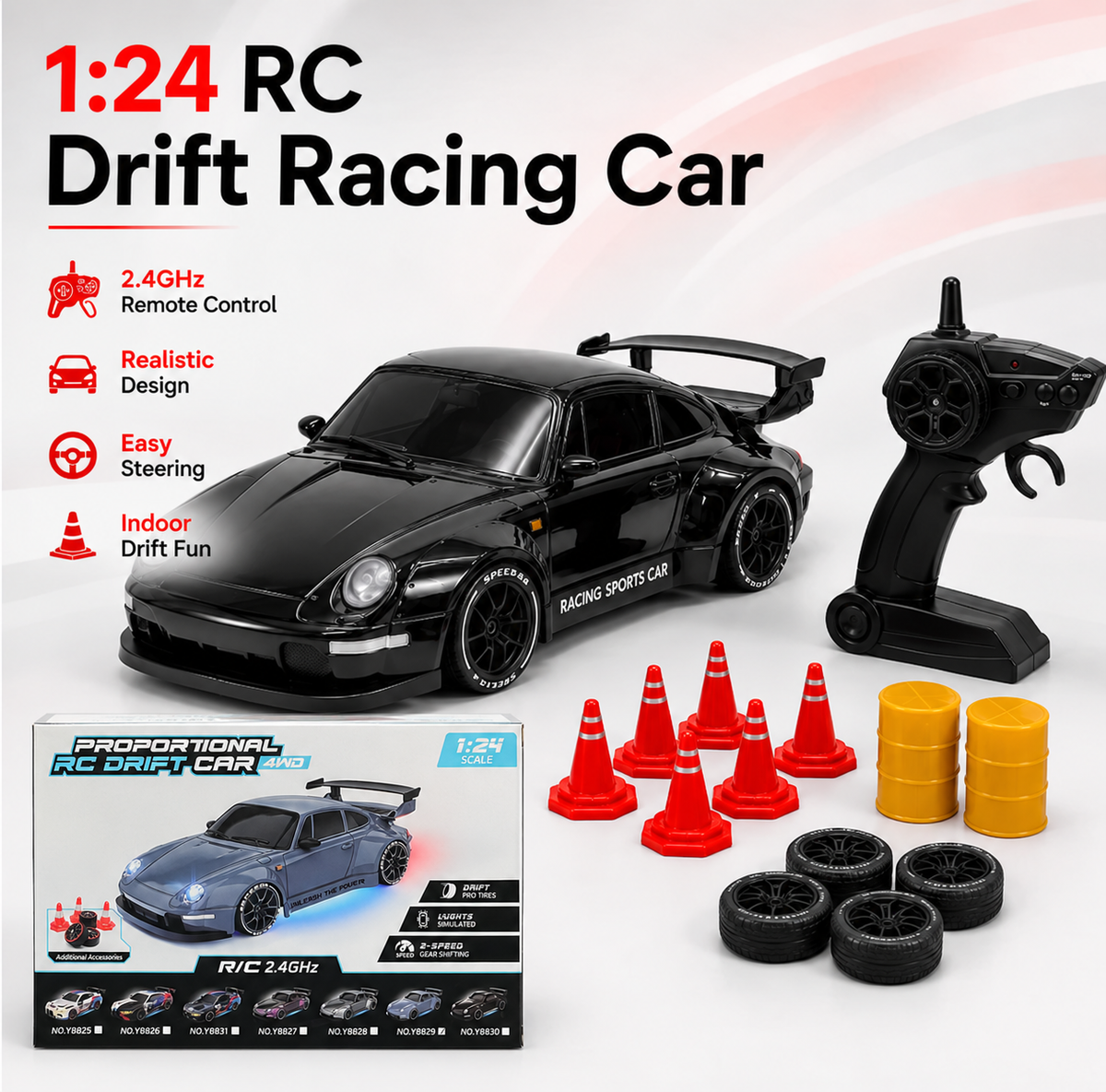 RC Mini Porsche 911 Sports Car
